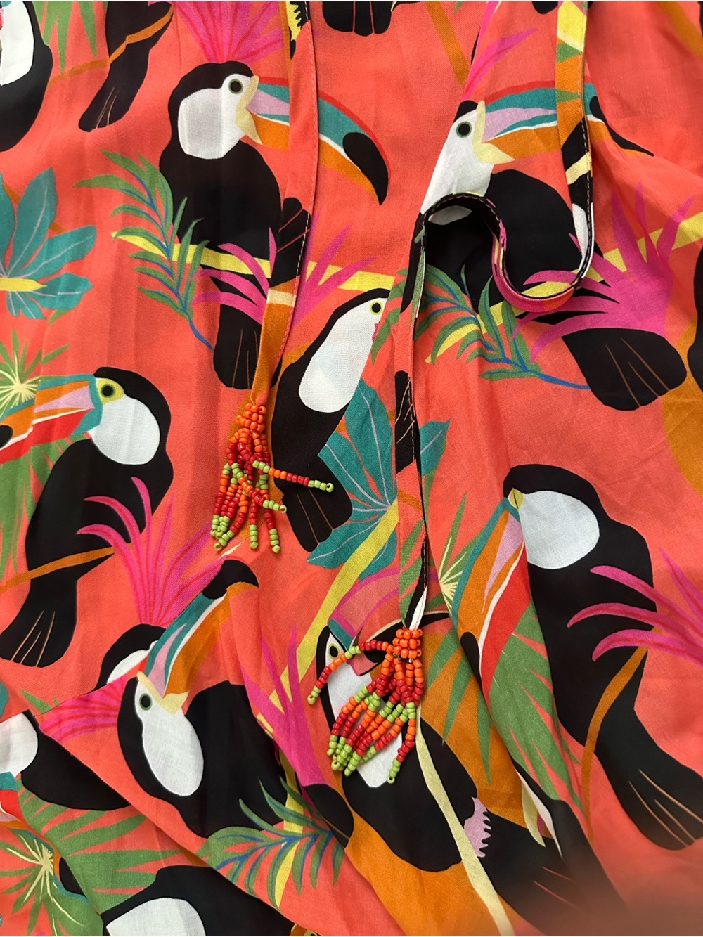 Farm Rio Toucans Wrap Maxi Dress x Anthropologie – Size M - Picture 8 of 13